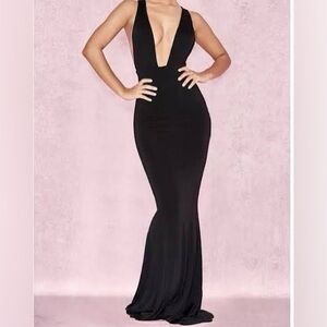 House of CB Elegant Black Evening Gown